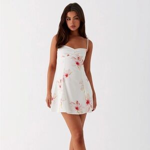 Peppermayo White Floral Mini Dress